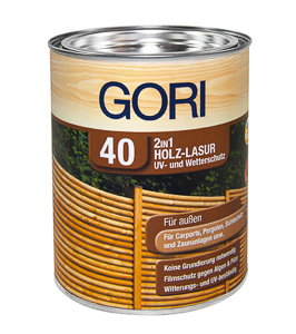 Gori 40 Holzschutz Lasur 2in1 750 ml Burma Teak